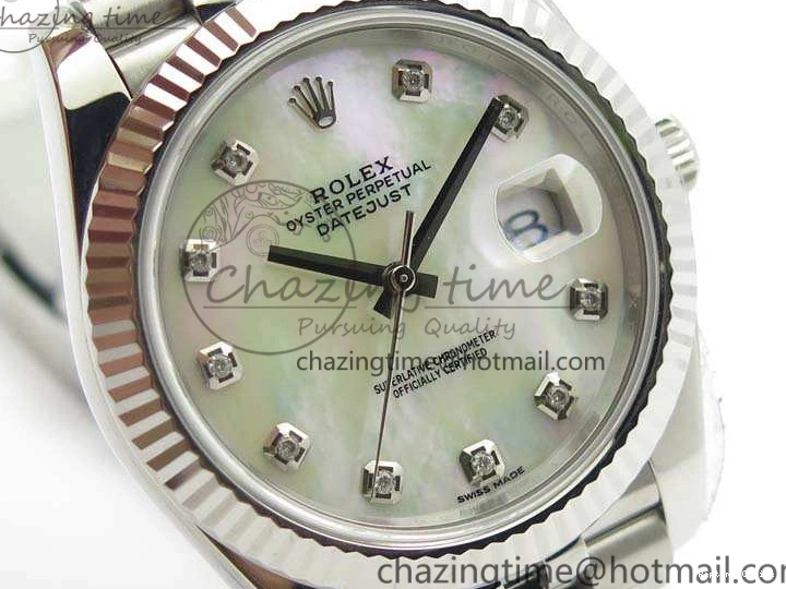 0206 DateJust 228238 SS Noob 1:1 Best Edition MOP Dial Diamond On Jubilee Bracelet A WeatherProof 3496